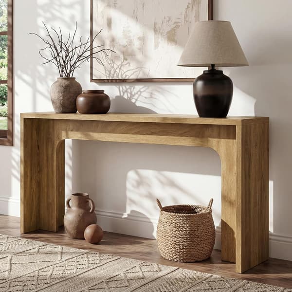 Tribesigns Bordskonsol, 160×30×80 cm, Marron Clair