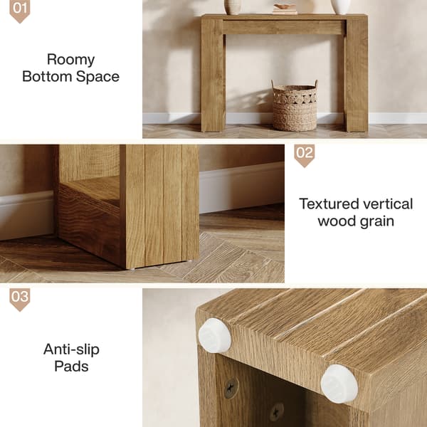 Tribesigns Konsolbord, 105×30×80 cm, Brunt