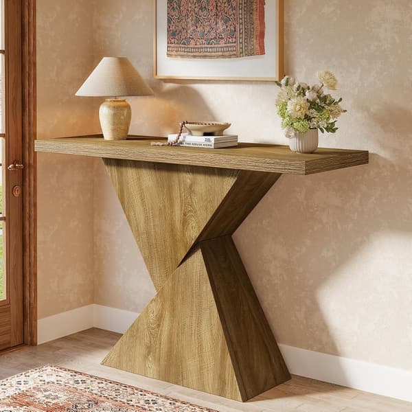 Tribesigns Konsolbord, 105×30×80 cm, Mörkbrunt