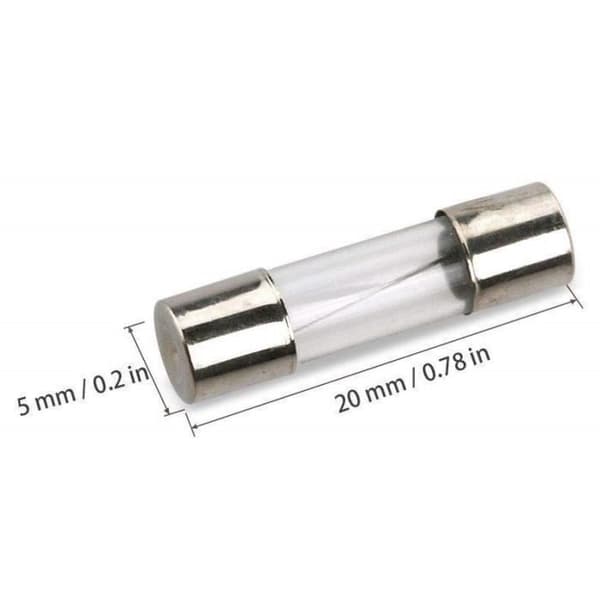 Glas säkring - CELIMS - 5-pack - 5mm x 20mm - Snabb 250V - 3A