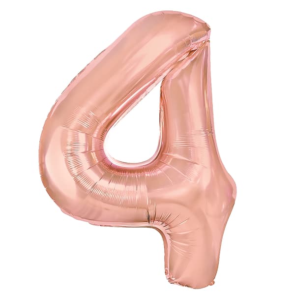 Folieballon Tal 4 Rosaguld 70 cm