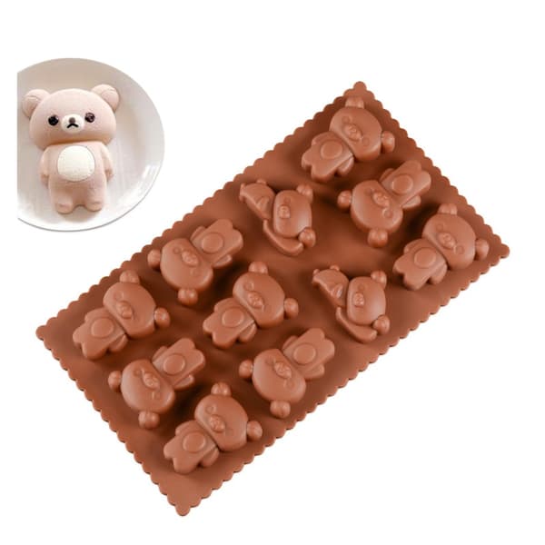 Silikonform Teddybjørn Bageform