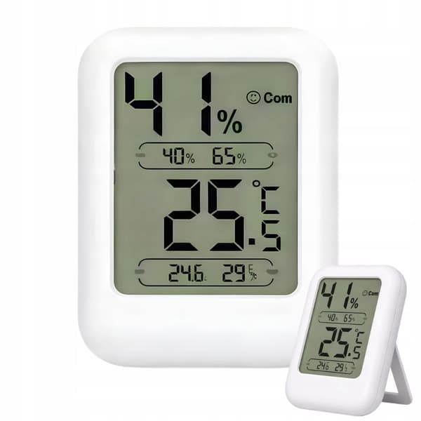 Digital termometer & hygrometer – temperatur og luftfugtighed med LCD-display til hjemmet