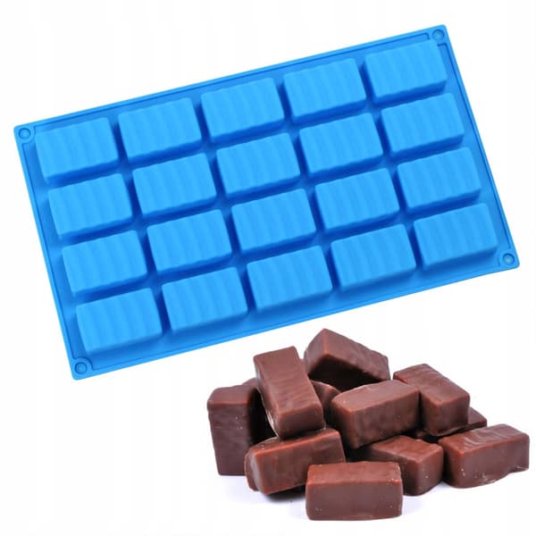 Silikonform til Bagning, Slik og Chokolade "Snickers"