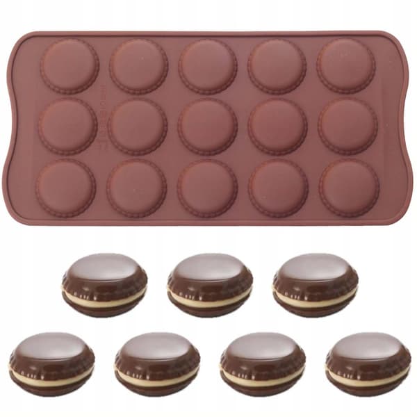 Silikonform til chokolade macarons