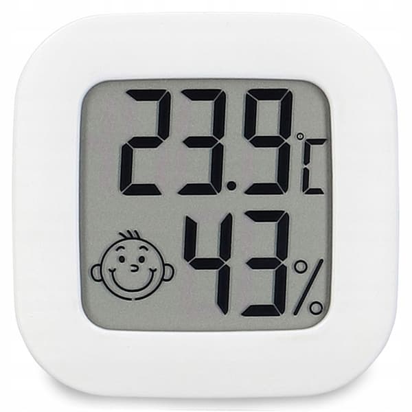 Digital termometer & hygrometer – mini værstasjon for innendørs bruk