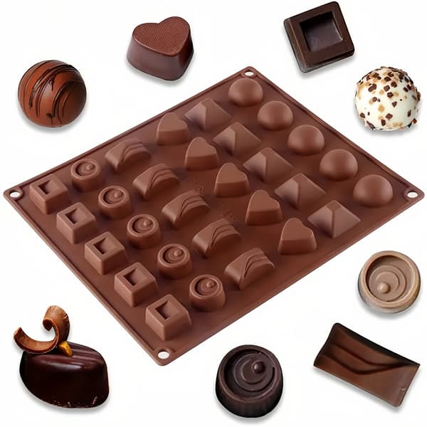 Silikon Chokladform 6-i-1 Praliner Bakform