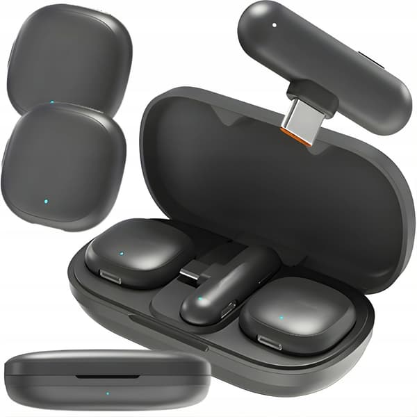 Langattomat laavalierimikrofonit 2-pack USB-C – iPhonelle, Androidille ja tallentamiseen