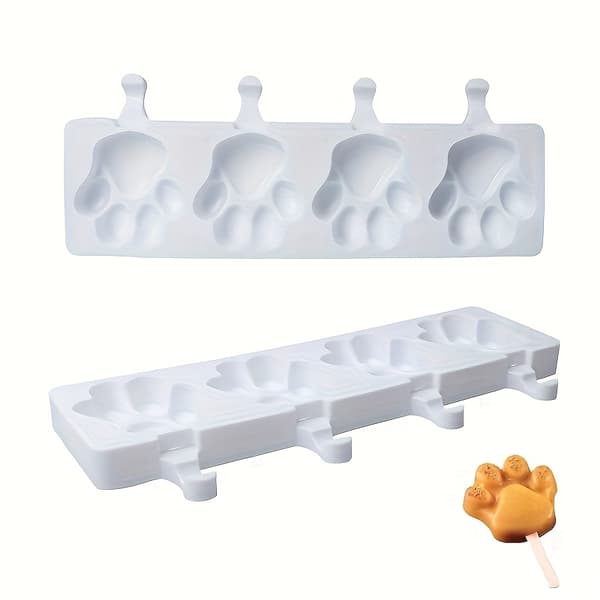 Glasforme Tass 4-pak – Silikoneform til isterninger & chokolade