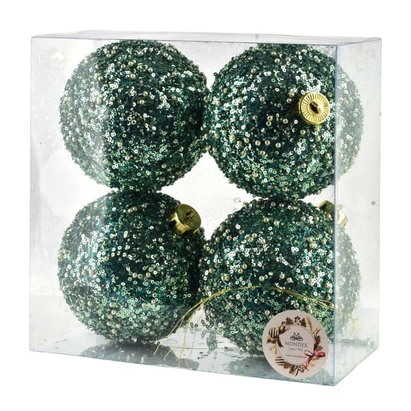 Julgranskulor Santa Lila 12cm 4-pack