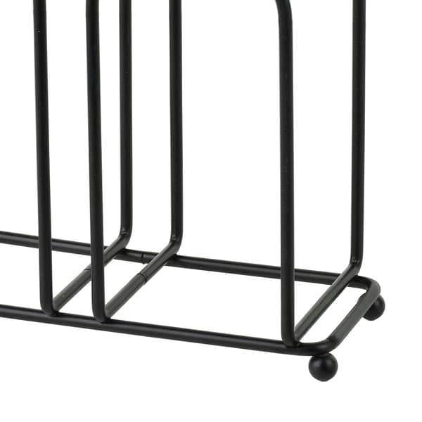 Metall Servietholder Modern Kitchen 14,5x6,5x12 Sort 1 stk