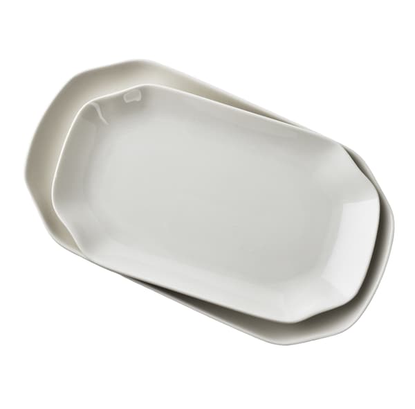 Porcelænsfad Basic BASIC 30x17x3 Hvid 1 Stk