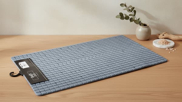 Polyester Badeværelsesmåtte ZAC Bathlab 40x80 Blå 1 stk