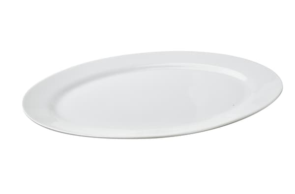 Porslinsuppläggningsfat BASIC BASIC 35x24x3 vit 1pc