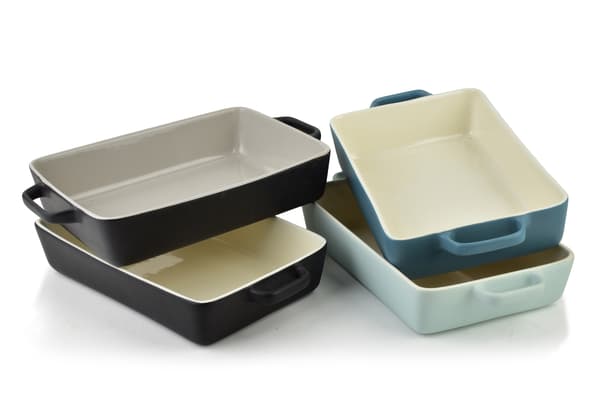 Porcelænsfad Basic Rektangulær 30x20x7 cm Assorterede Farver 1 Stk