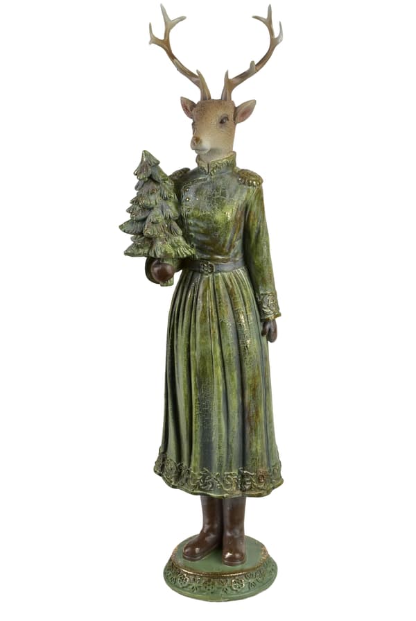 Älgfigur Santa Lila 10,5x10x41cm 1st
