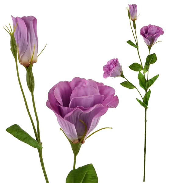 Konstgjord Blomma Viridis Eustoma 70 cm Grön 1 st