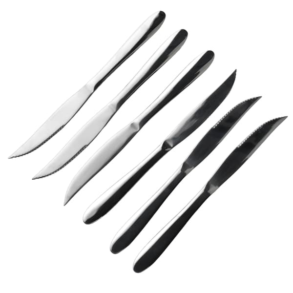 Rustfrit Stål ORCHID Steak 23 cm sølv 6 Stk