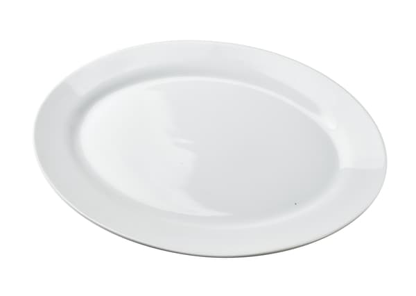 Posliininen tarjoiluvati BASIC 35 x 24 x 3 cm valkoinen