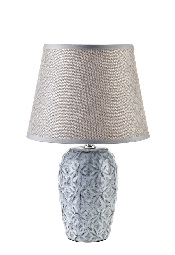 keramisk bordlampe Leti Rustic 9x9x31 blå 1pc