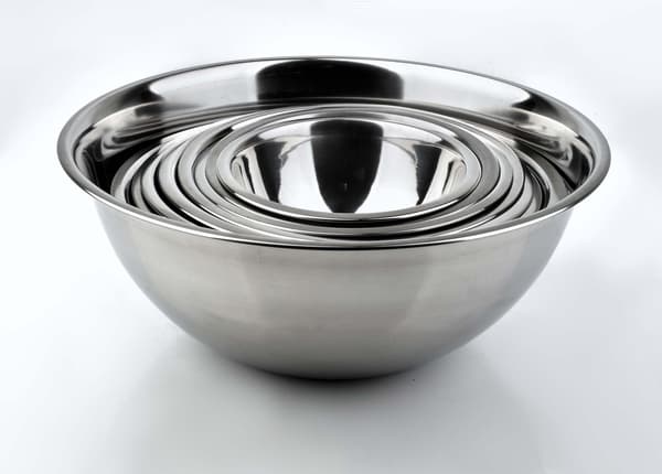 Djup skål i rostfritt stål Cookini BASIC KITCHEN 22 cm 1 L Silver 1 st