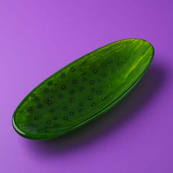 Glasfat Aria Fresh 9x25x2 cm Grön 1pc