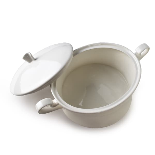 Porslinssoppterrin Basic Waza 31,4x22,5x15,5 cm vit 1pc