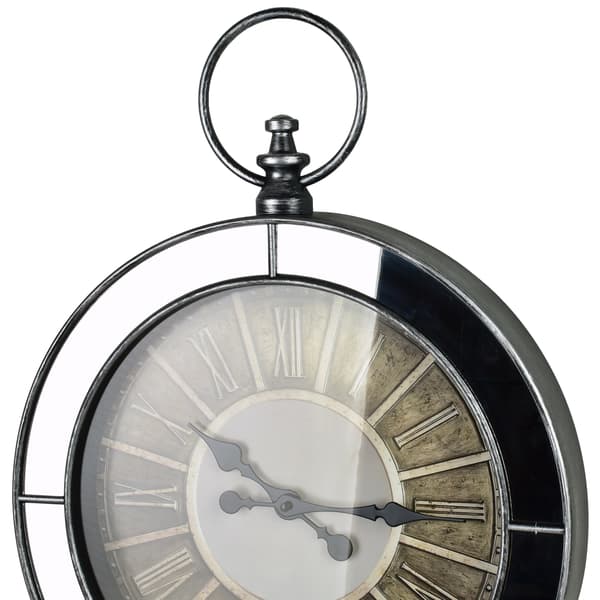 Väggklocka metall MONDEX RAMSEY 58x44x6cm silver 1st
