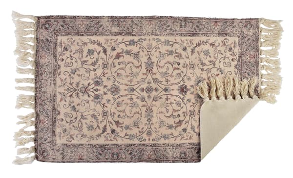tæppe bomuld polyester Orient Orient 90x60 brun beige grøn 1pc