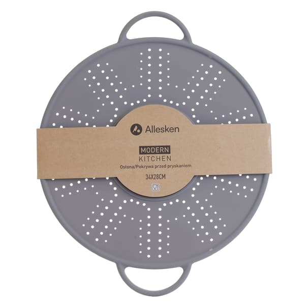 silikone stænklåg Modern Kitchen 34,3x28 grå 1pc