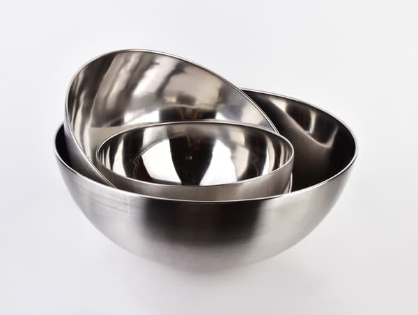 Skål i rustfrit stål BASIC KITCHEN Basic Kitchen 36 cm 8,5 l Sølv