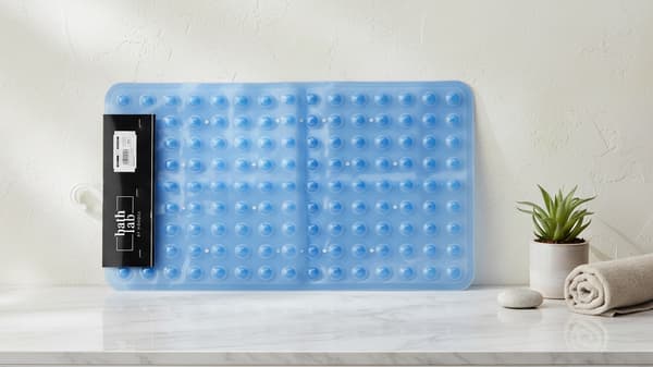 Plast Badeværelsesmåtte ZAC 37x69 Lyseblå 1pc