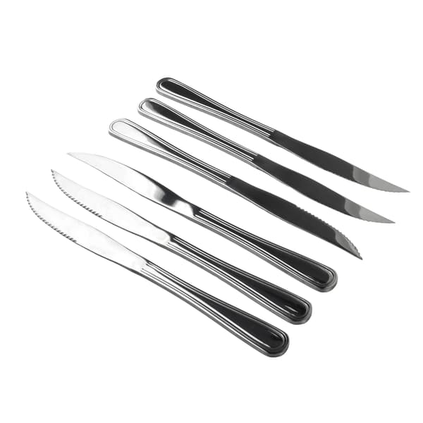 Steakknive rustfrit stål Dhalia Daisy 22,8cm sølv 6 stk