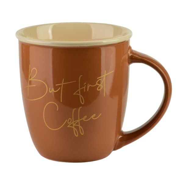 Porslinsmugg Hendia Coffee Time 9x13x10cm Brun 1pc