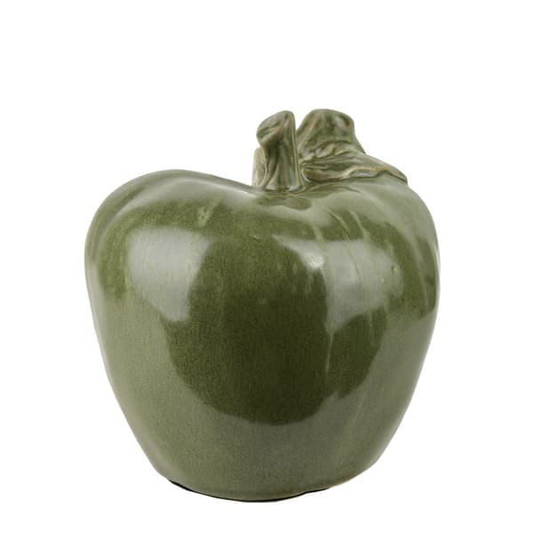 Keramisk Figur Saggio Apple 12x10x12,5 cm Vit 1pc