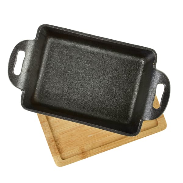 Støbejernsfad Allesken LUXE 19x11x3 sort 1pc