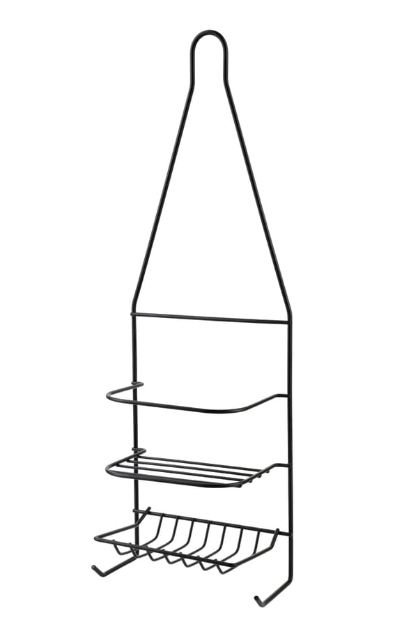 Metal Badeværelseshylde Carl Black 15x9,5x46cm Sort 1 Stk