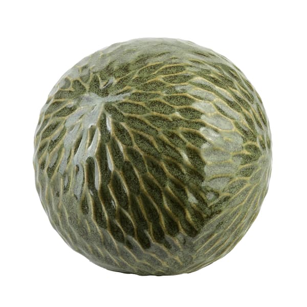 Keramisk Dekorationskula Mondex Saggio Pattern 10 cm grön 1pc