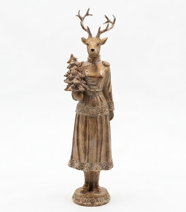 Älgfigur Santa Lila Älgflicka 10,5x10x41cm 1st