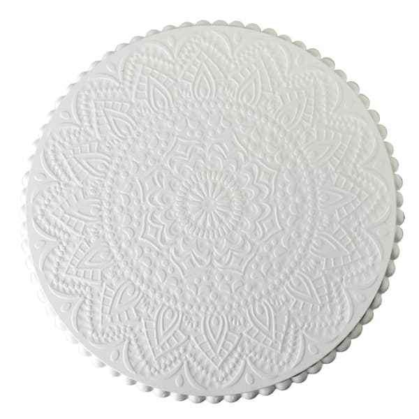 MDF Dekorationsfat Mondex Daz 30x30x6 Vit 1pc