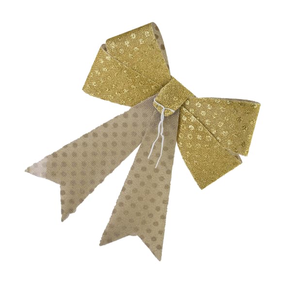 Julrosetter polyester SANTA LILA 9,5x12 cm guld 3-pack