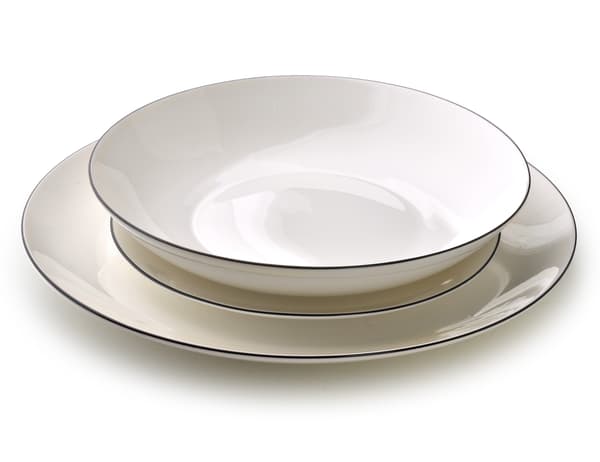 Porslinsmiddagservice Affek Design Lea Simple 18 delar vit 1 set