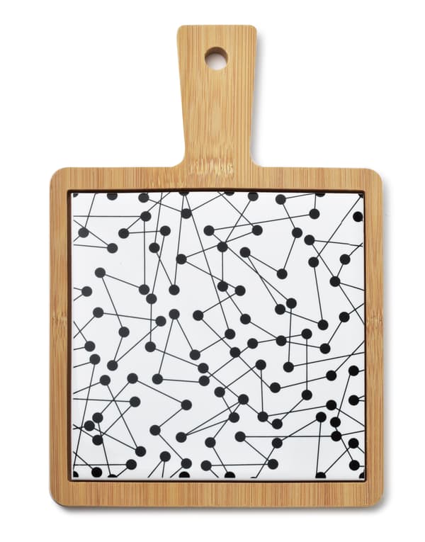 Keramisk serveringsbräda MODERN KITCHEN 25x17x1 cm Vit 1 st