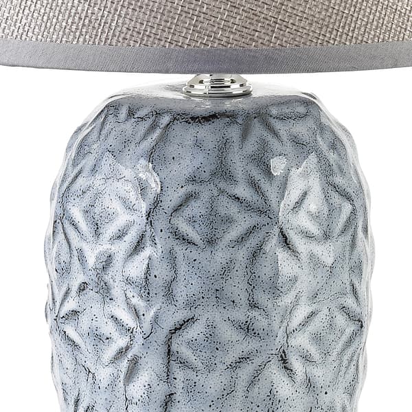 keramisk bordlampe Leti Rustic 9x9x31 blå 1pc