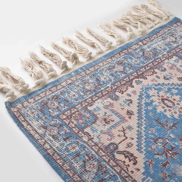 bomullspolyestermatta Orient Orient 90x60 brun 1pc
