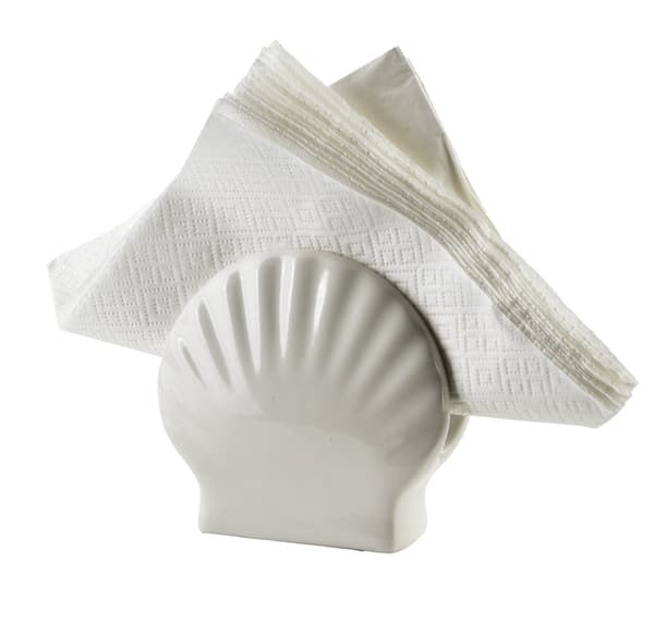 Porcelæns Servietholder BASIC BASIC 10,5x4x10 cm hvid 1 stk