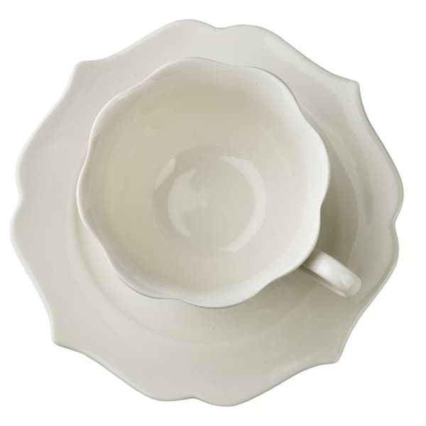 Porslinskoppar Isabelle 9x11,5x6,7cm Vit 6-pack