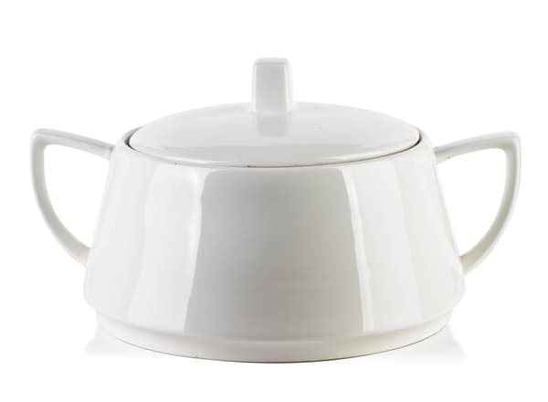 Porcelæns SuppeTerrin Basic Waza 28x18x15 Hvid 1pc