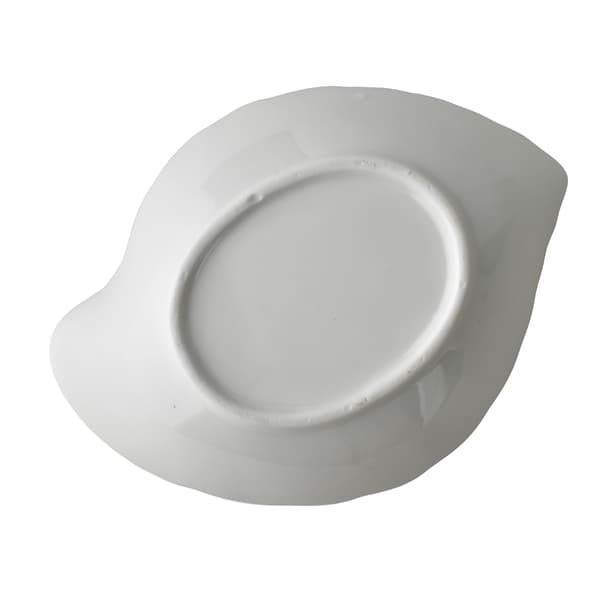 Porslinsskål BASIC Liść 16x12x4 cm Vit 1 st