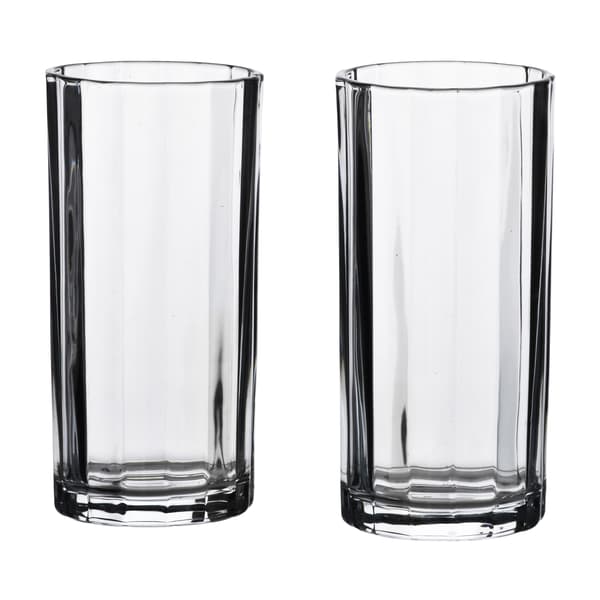 Dricksglas i glas ELISE STRIPES 7x7x15 transparent 4-pack